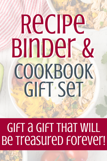 Recipe Binder & Cookbook Gift Set