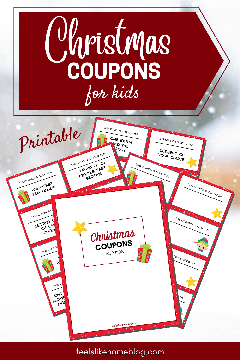 Christmas Coupon Book for Kids