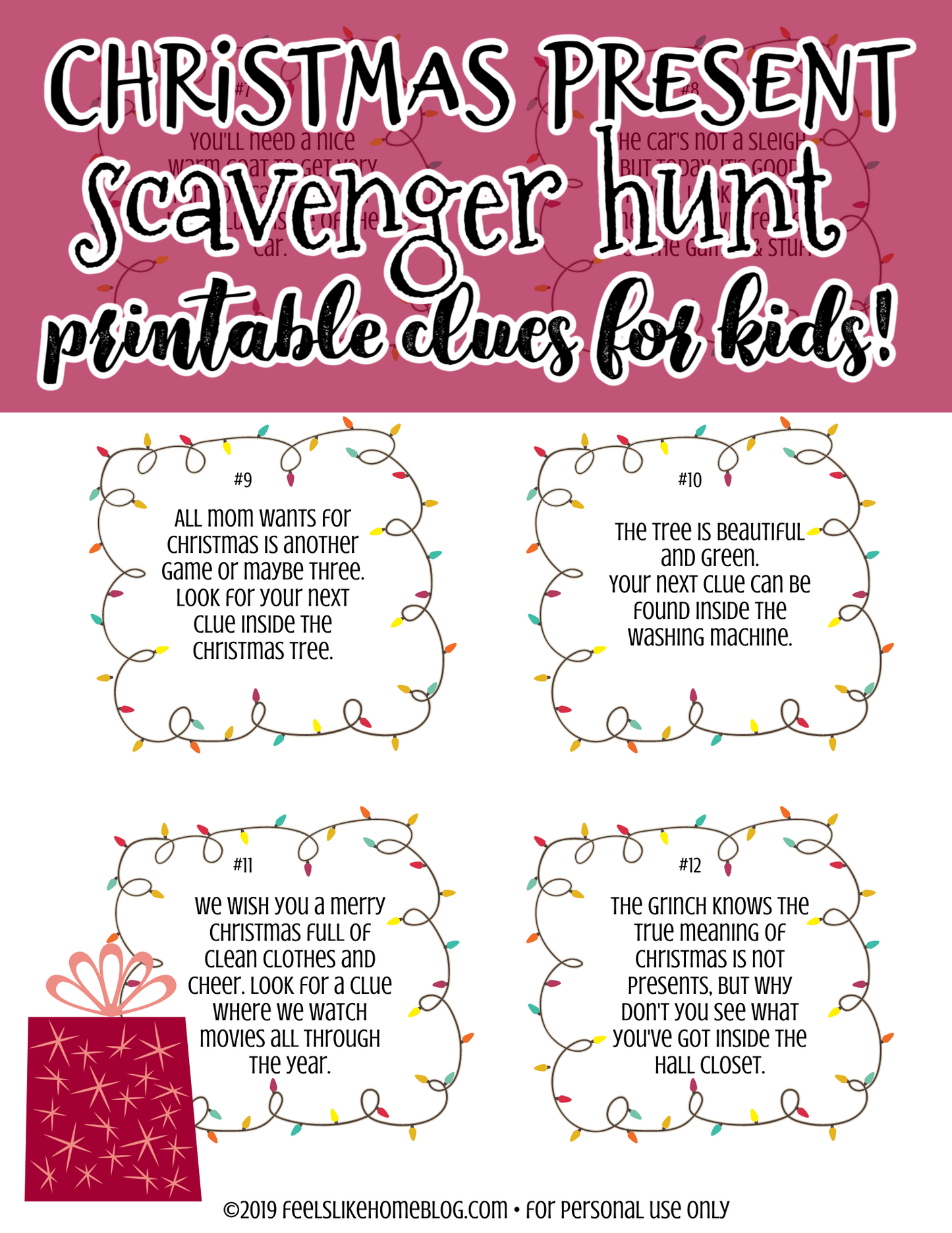 Challenging Christmas Scavenger Hunt for Tweens & Teens (Not Religious)