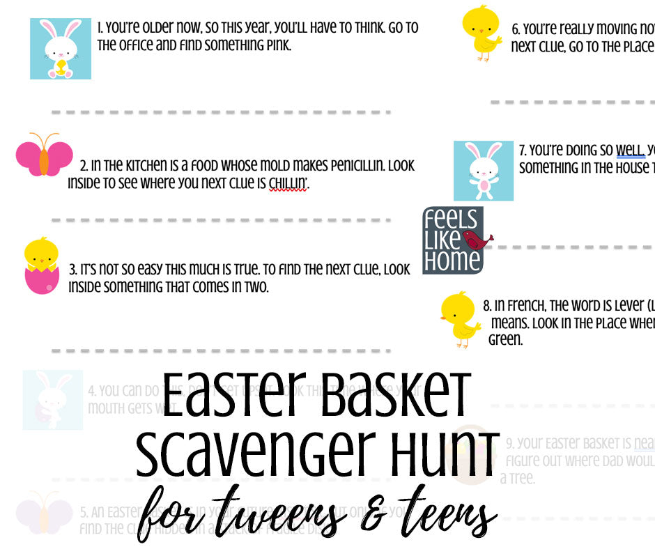Easter Basket Scavenger Hunt Bundle - Save 50%