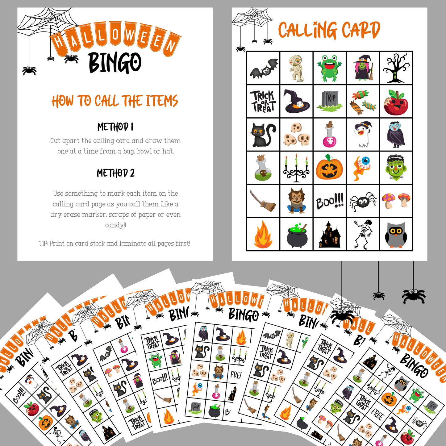 Printable Halloween Bingo Game