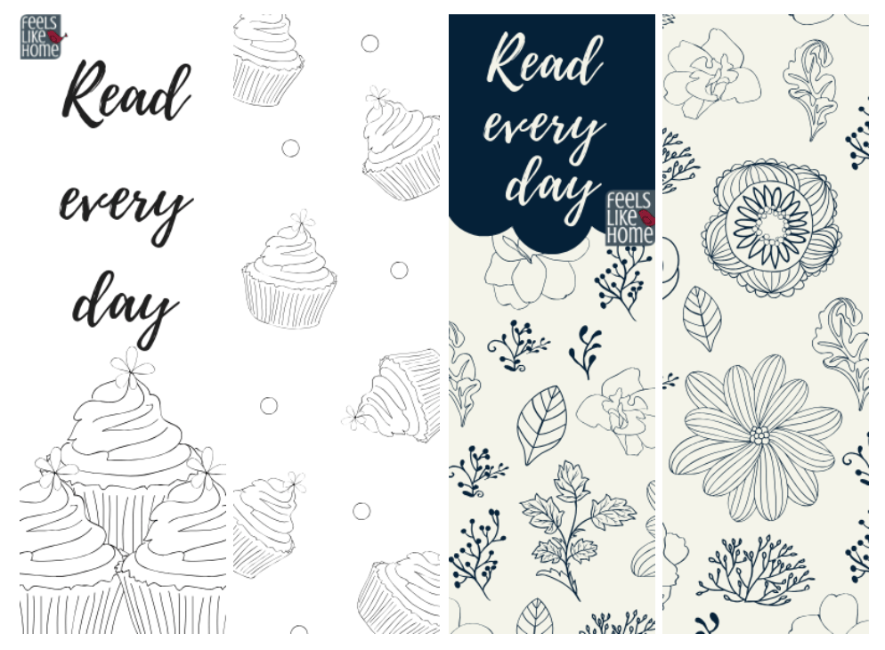 Printable Coloring Bookmarks