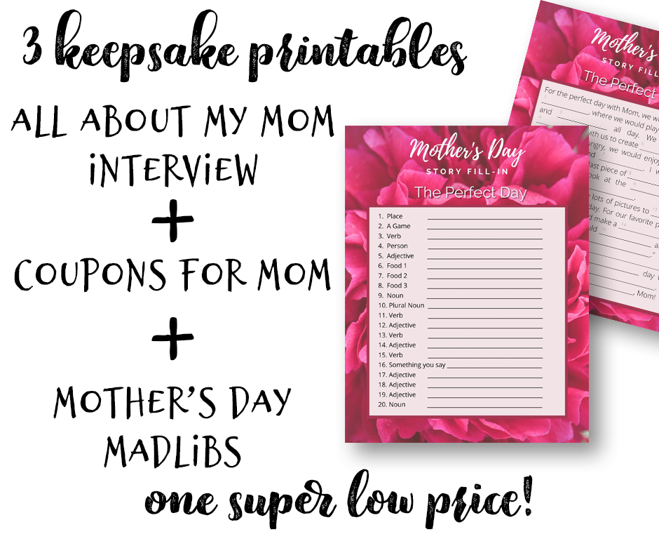 All About My Mom - Mother's Day Interview Questions for Kids
