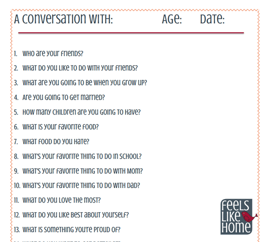 20 Interview Questions to Ask Your Kids