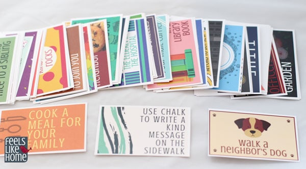 78 Random Acts of Kindness Cards for Kids