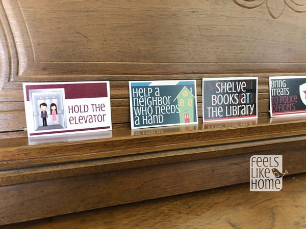 78 Random Acts of Kindness Cards for Kids