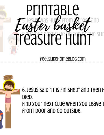 Christ-Centered Easter Basket Scavenger Hunt