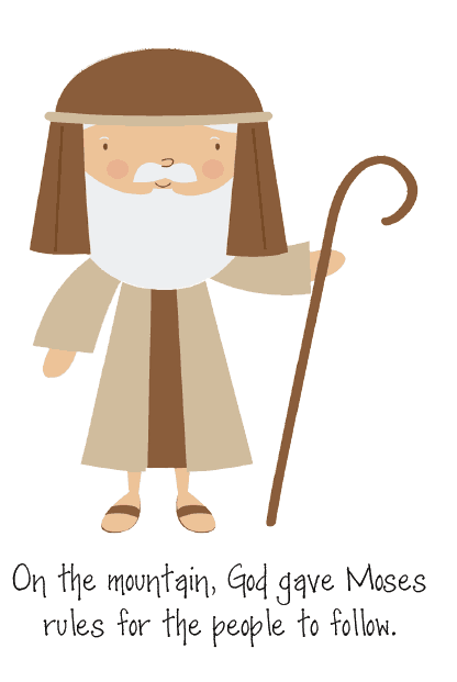 Moses & the 10 Commandments Printable Booklet for Kids