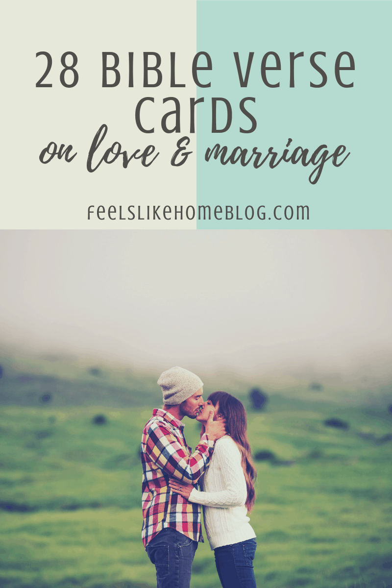 28 Scripture Cards on Marriage