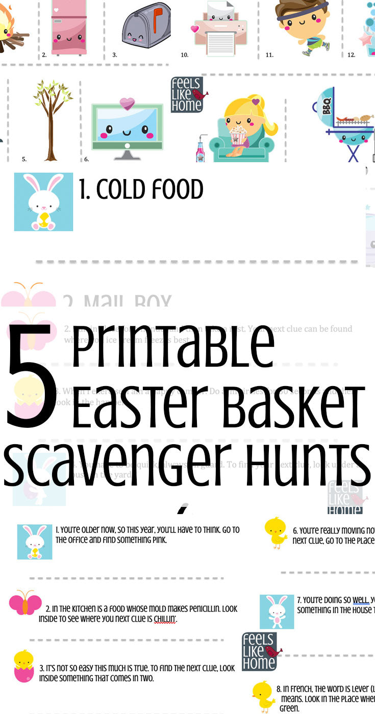 Easter Basket Scavenger Hunt Bundle - Save 50%