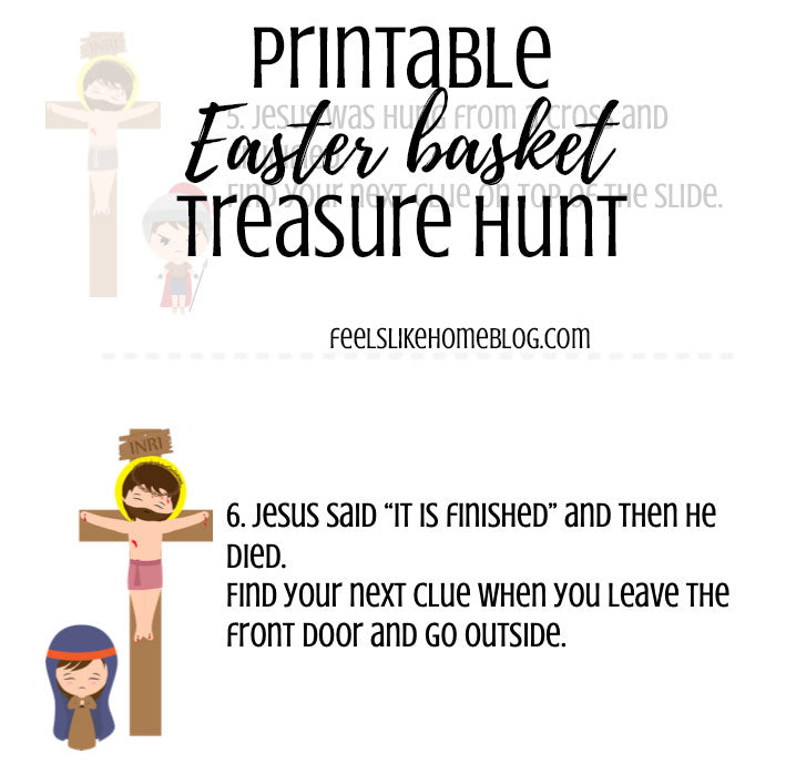 Christ-Centered Easter Basket Scavenger Hunt