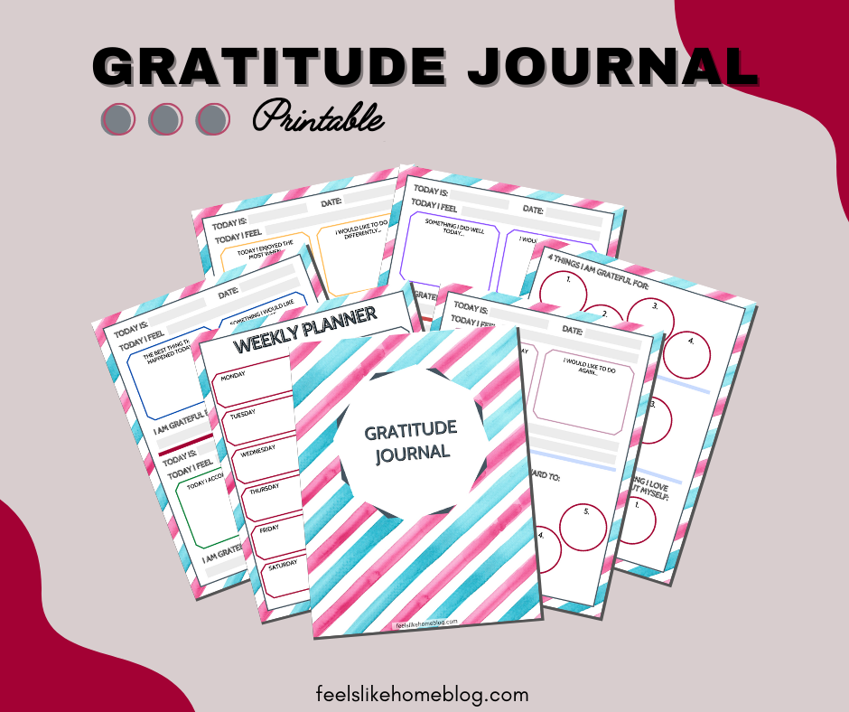 Printable Gratitude Journal for Kids & Adults