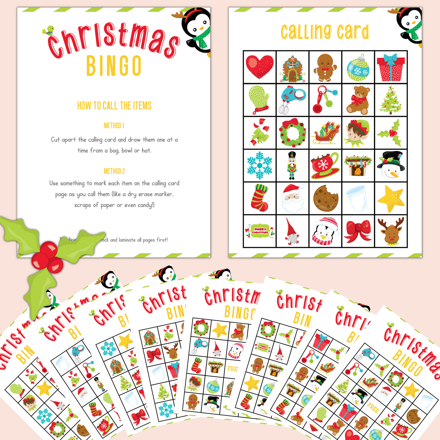 Printable Christmas Bingo Game