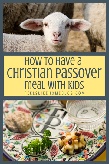 A Christian Passover Meal for Preschoolers