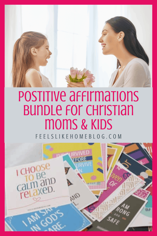 80 positive affirmations for Christian moms & kids - You will find tons of encouragement and inspiration for anxiety and anxious, worried thoughts in these 40 printable positive affirmations cards for Christian kids. Calm, peaceful thoughts for kids with anxiety, these inspiring words will expose the truths of God's word in a meaningful, repeatable way.