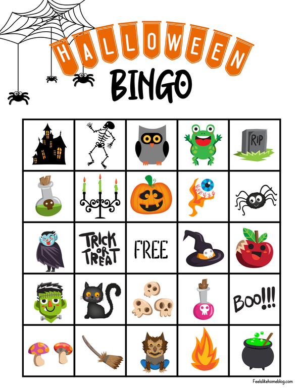 Printable Halloween Bingo Game