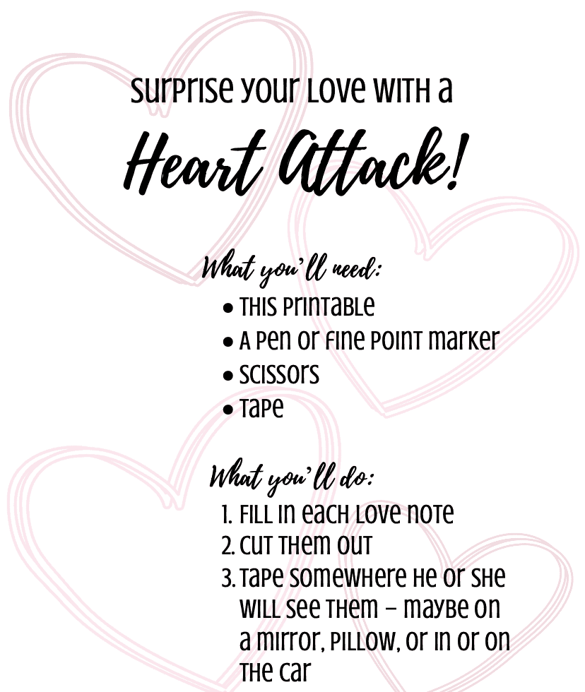 Heart Attack Printable