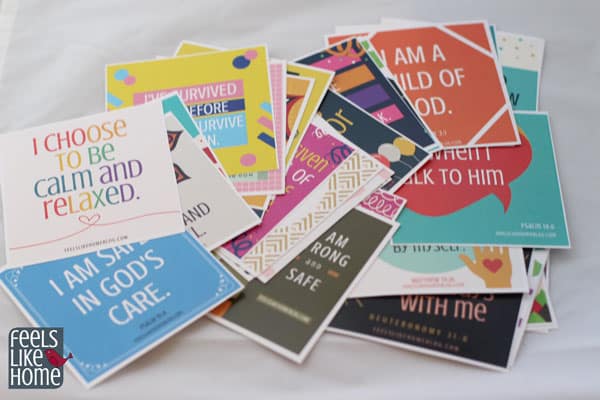 40 Printable Positive Affirmations for Christians with Anxiety