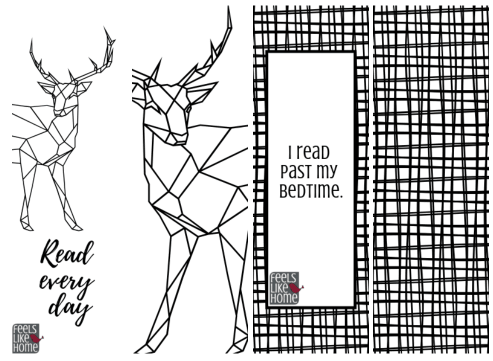 Printable Coloring Bookmarks