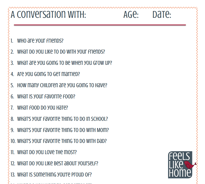 20 Interview Questions to Ask Your Kids