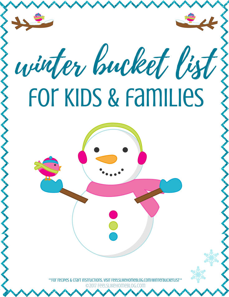 Winter Bucket List for Kids and Families